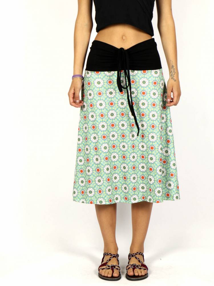 Falda Hippie con estampado Etnico [FASN01L] para comprar al por Mayor o Detalle en la categoría de Faldas y Minifaldas