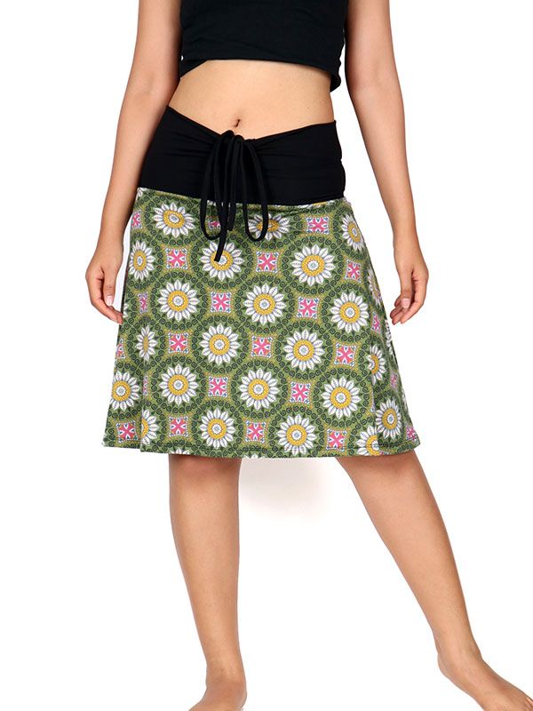 Falda online hippie corta