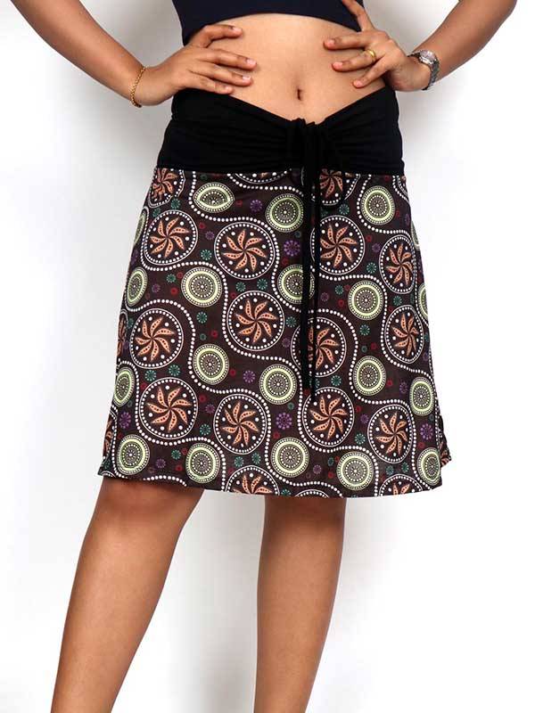 Falda Hippie con estampado de mandalas [FASN26] para comprar al por Mayor o Detalle en la categoría de Faldas y Minifaldas