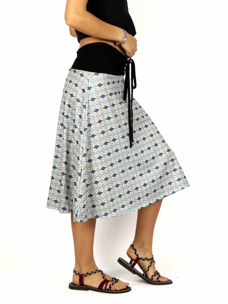 Falda Hippie con estampado Etnico [FASN2L] para comprar al por Mayor o Detalle en la categoría de Faldas y Minifaldas