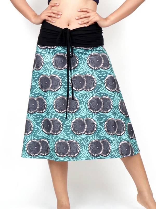 Falda Hippie larga con estampado Etnico [FASN37] para comprar al por Mayor o Detalle en la categoría de Faldas y Minifaldas