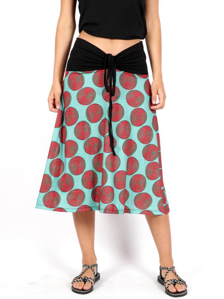 Falda Hippie larga con estampado Etnico [FASN41] para comprar al por Mayor o Detalle en la categoría de Faldas y Minifaldas