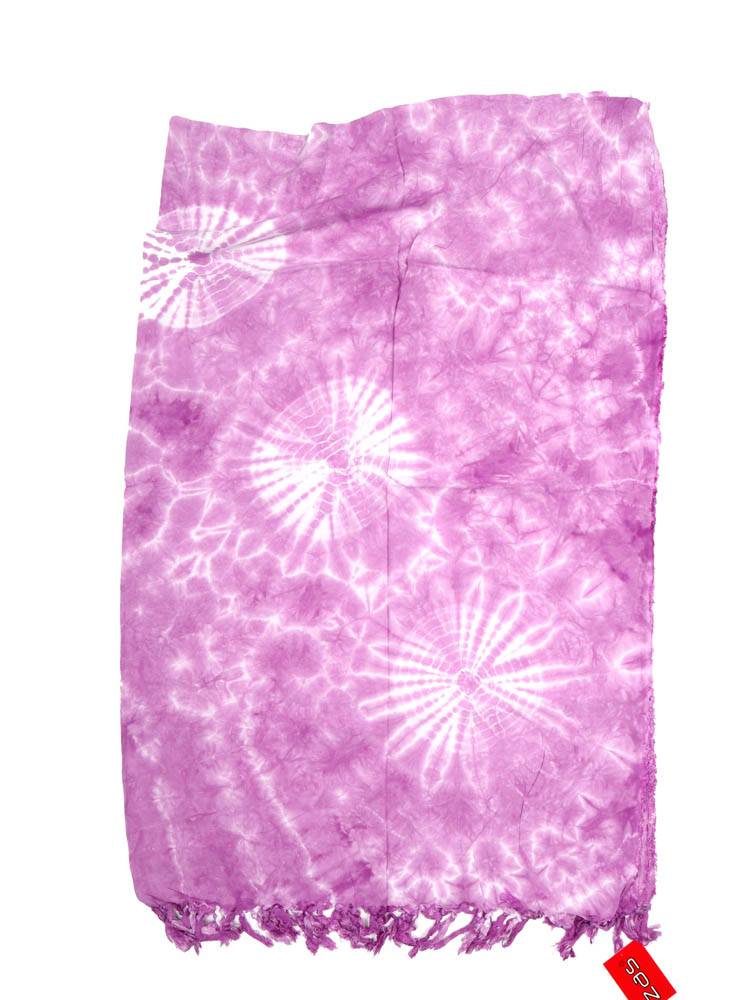 Pareo de rayón Tie Dye FUPN03 color Morado
