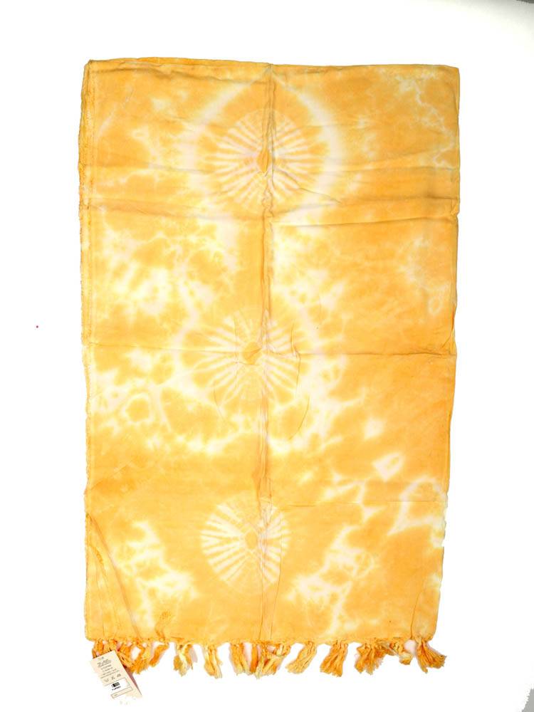 Pareo de rayón Tie Dye FUPN03 color Amarillo
