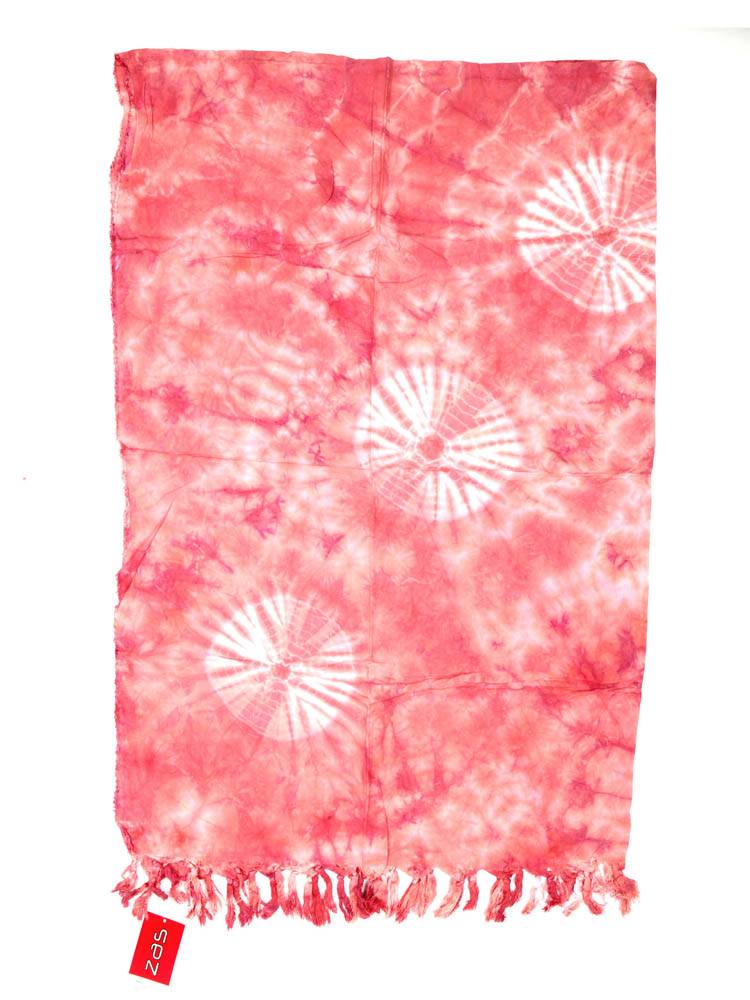 Pareo de rayón Tie Dye FUPN03 color Rojo
