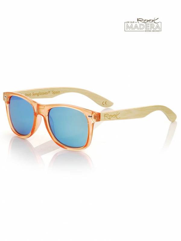 Gafas de sol de Madera CANDY ORANGE [GFDS20] para comprar al por Mayor o Detalle en la categoría de Gafas de Madera - Root Sunglasses
