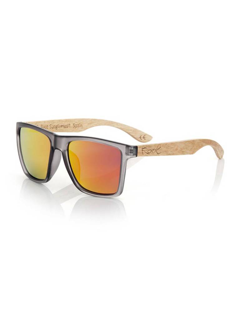 Gafas de sol de Madera RUN GREY DS GFDS28 color Rojo revo