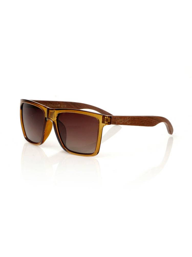 Color Marrón degradado Gafas de sol de Madera RUN KHAKI GFDS60 color Marrón degradado