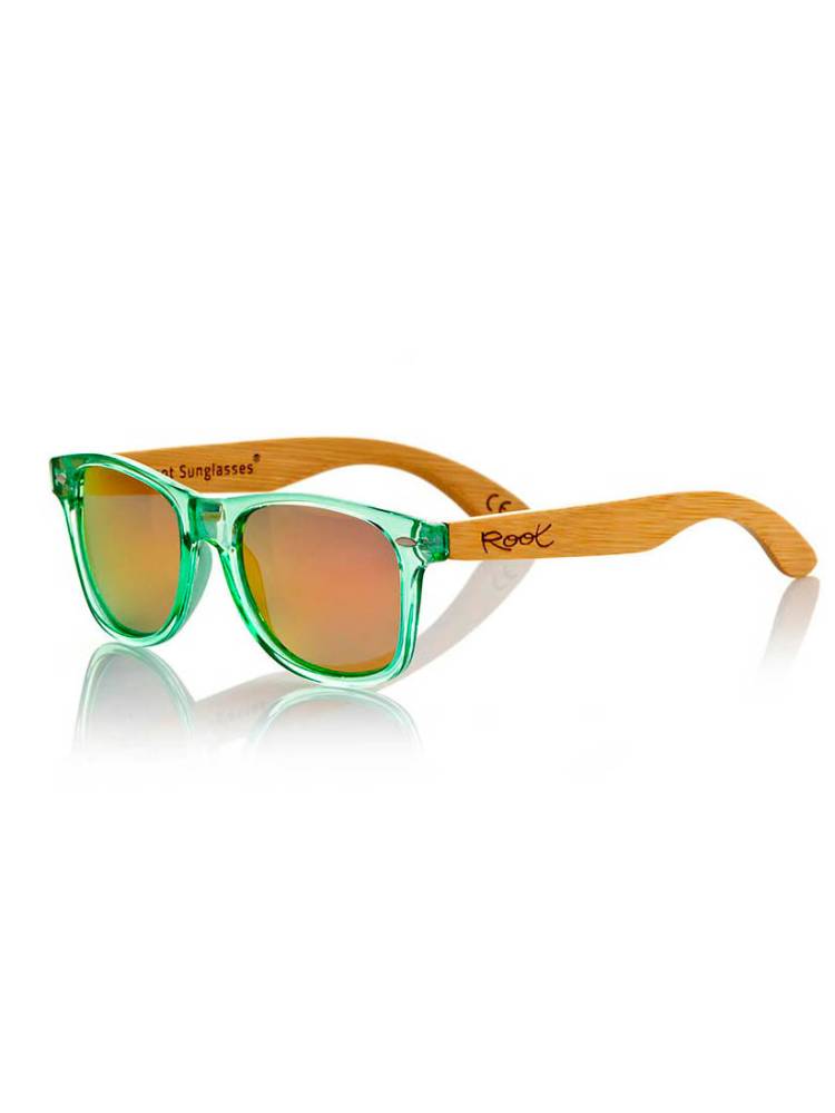 Color Rojo revo Gafas de sol de Madera CANDY GREEN GFJA02 color Rojo revo
