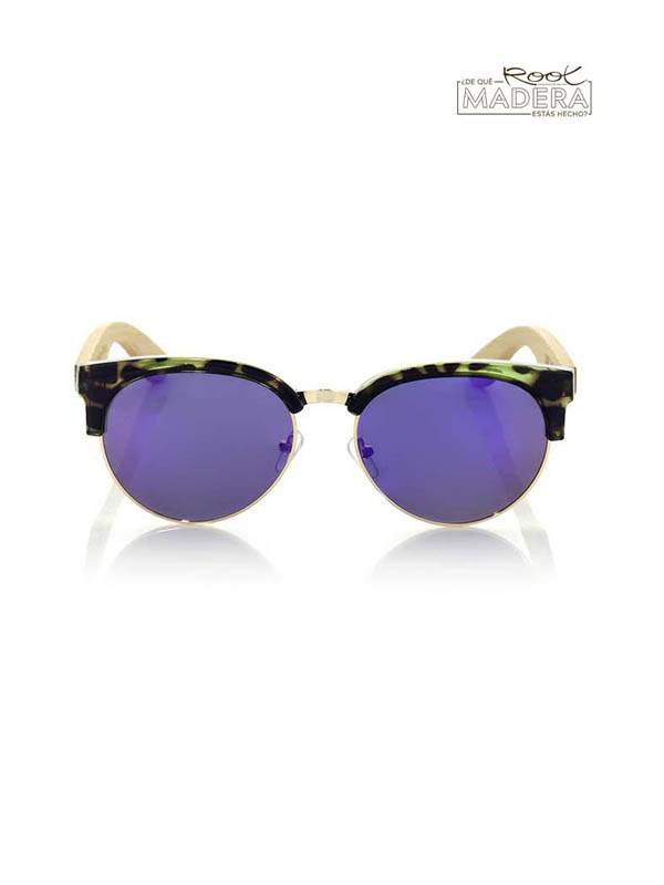 Gafas de sol de Madera DUNE CYAN MX [GFJA30] para comprar al por Mayor o Detalle en la categoría de Gafas de Madera - Root Sunglasses