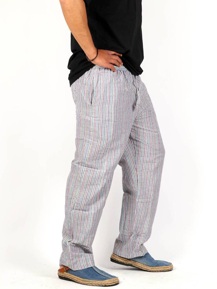 Pantalón hippie de rayas con 4 bolsillos [PAEV05] para comprar al por Mayor o Detalle en la categoría de Pantalones Hippies