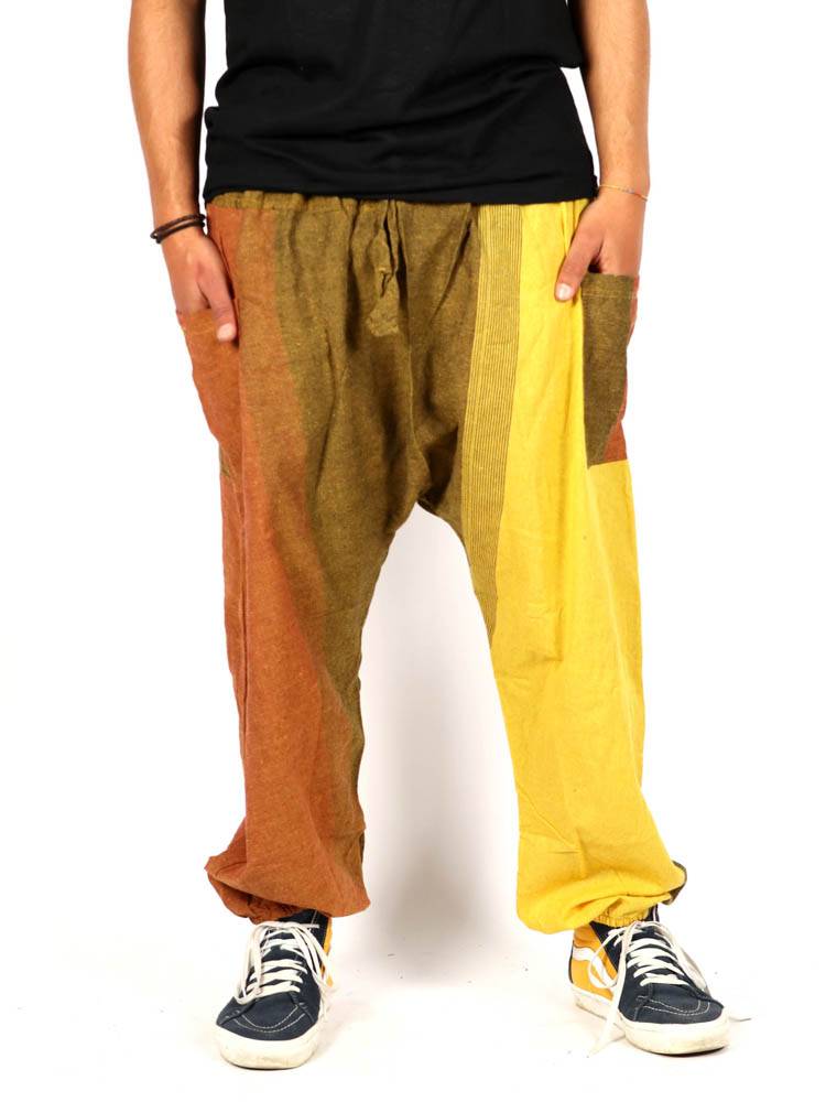 Pantalón étnico harem patchwork unisex [PAEV14] para comprar al por Mayor o Detalle en la categoría de Pantalones Hippies