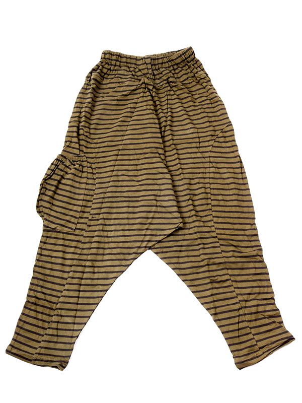 Modelo: Verde Pantalones Hippies Harem - Pantalon de algodón PAEV19 - Modelo Verde