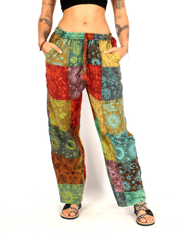 Pantalón patchwork lleno de color y personalidad PAEV58
