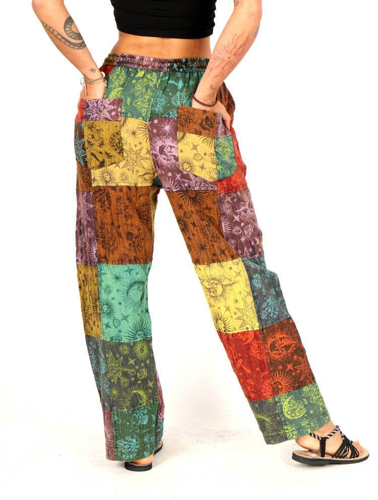 Pantalón patchwork lleno de color y personalidad PAEV58