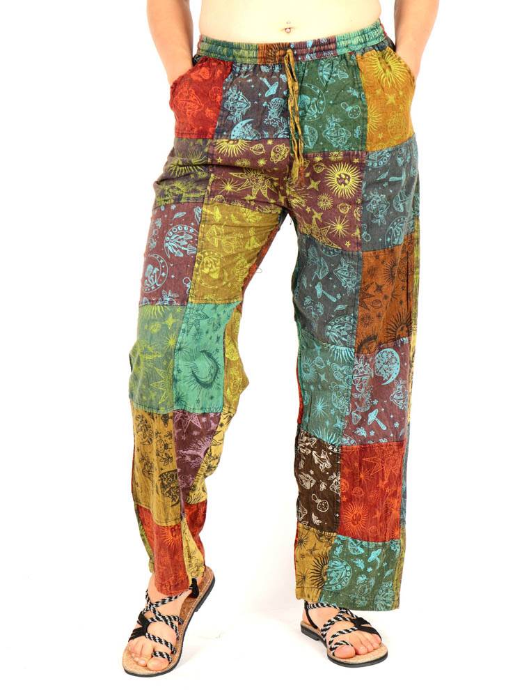 Pantalón patchwork lleno de color y personalidad PAEV58