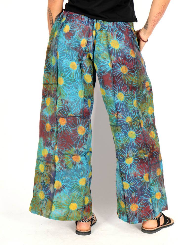 Pantalón flores vibrantes llenan tu día de energía PAEV59