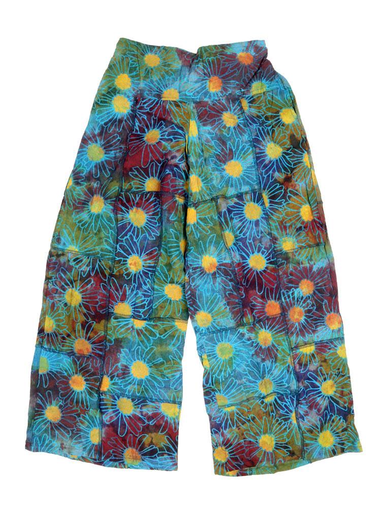 Pantalón flores vibrantes llenan tu día de energía PAEV59 color Azul