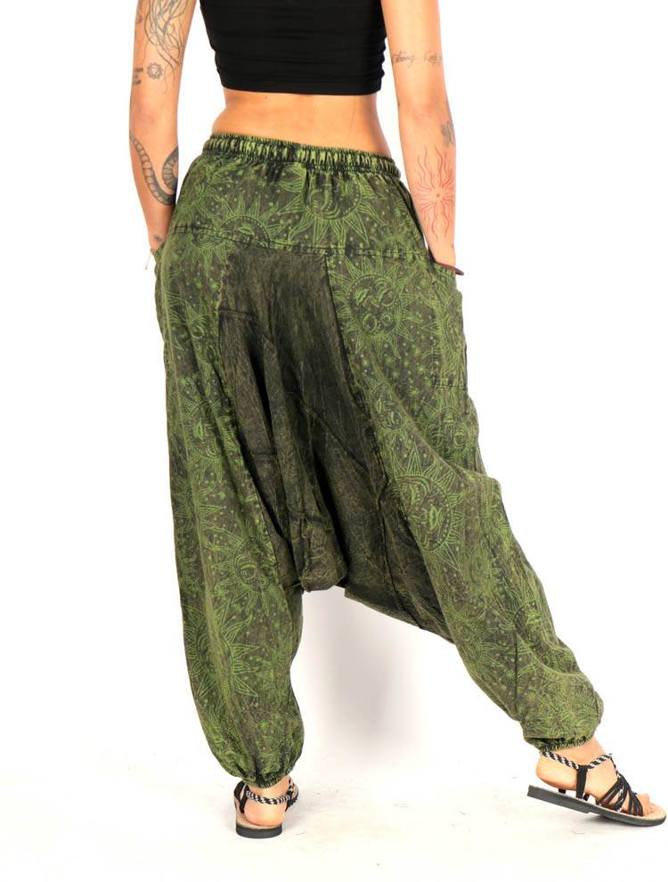 Pantalón harem unisex con esencia libre y caída fluida PAEV61