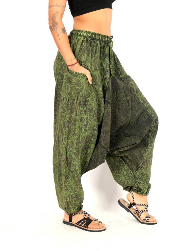 Pantalón harem unisex con esencia libre y caída fluida PAEV61