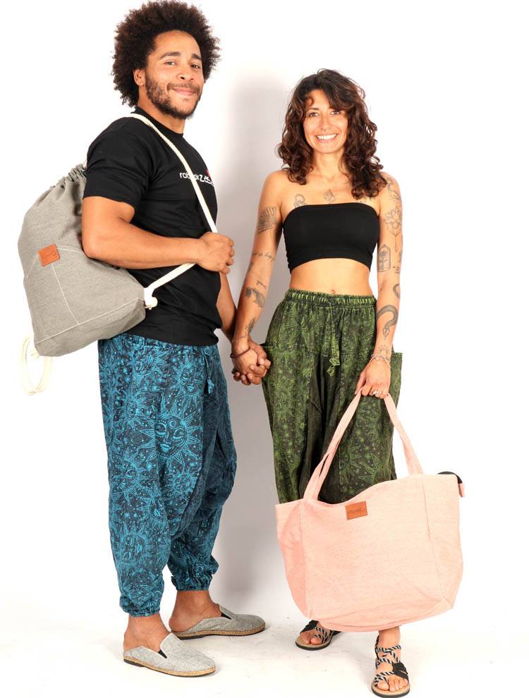 Pantalón harem unisex con esencia libre y caída fluida PAEV61