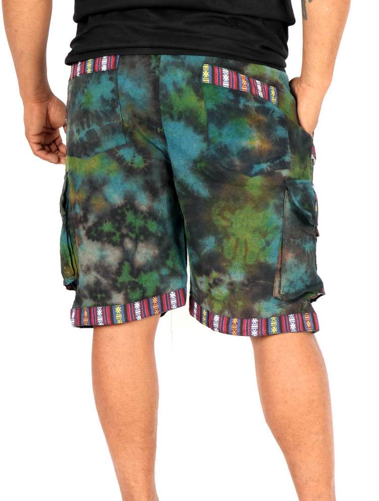Bermuda tie dye con esencia libre y detalles étnicos PAEV63