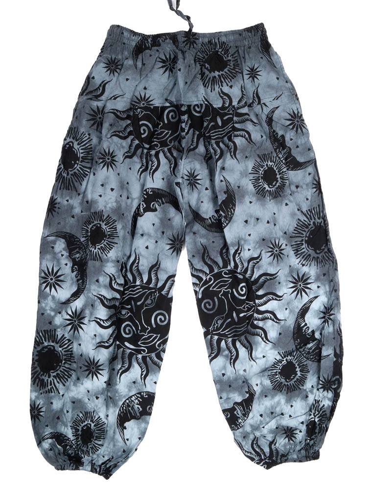 Jogger tie dye sol y luna con esencia nocturna PAEV64 color Negro