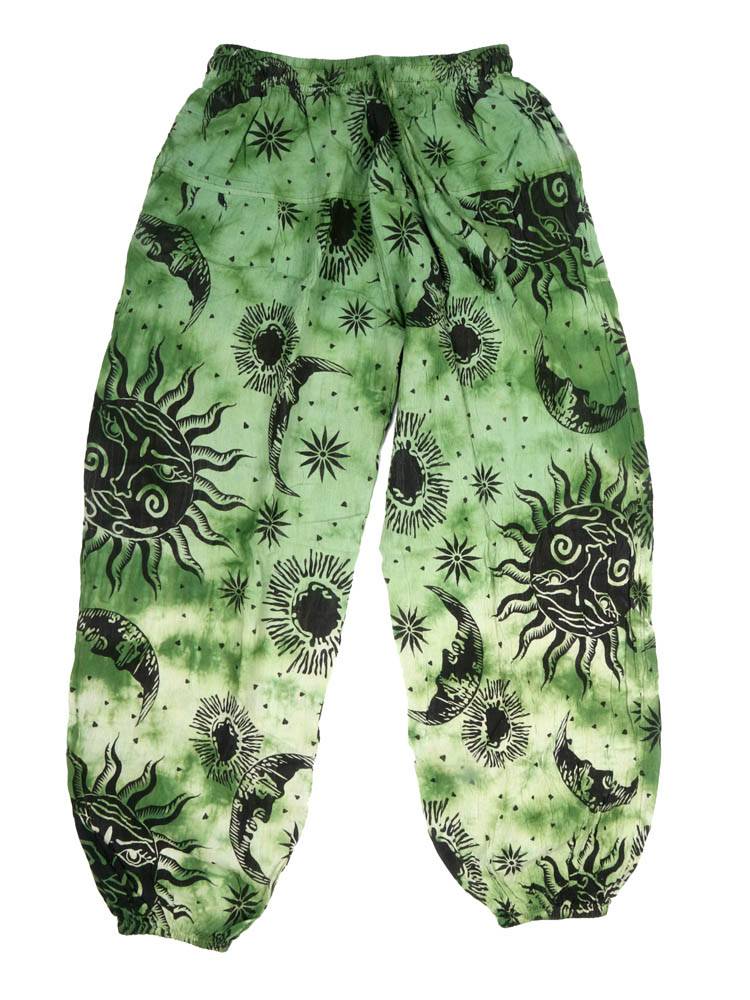Jogger tie dye sol y luna con esencia nocturna PAEV64 color Verde