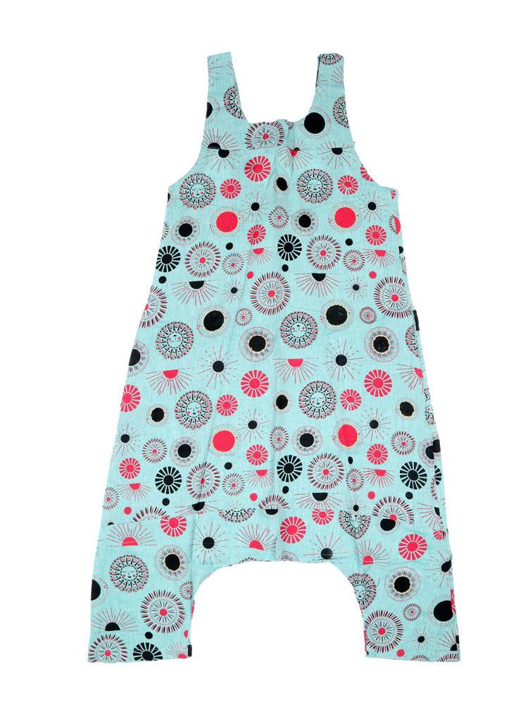 Mono baggy estampado con espíritu libre PAEV65 color Azul