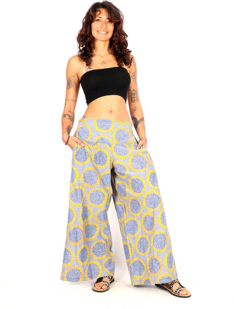 Pantalón ancho girasol con esencia natural PAEV66