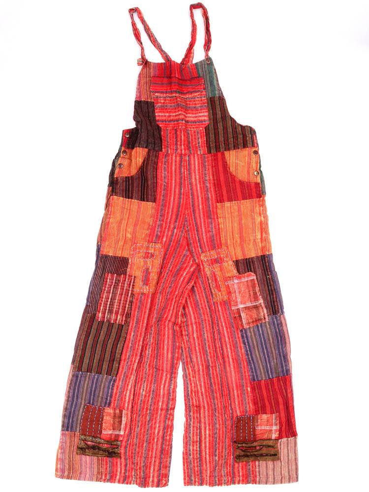 Mono patchwork rayas. Carácter artesanal PAEV73 color Rojo