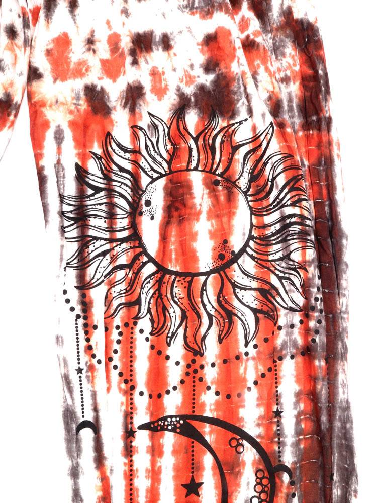 Pantalón jogger tie dye sol y luna con energía cósmica PAEV74