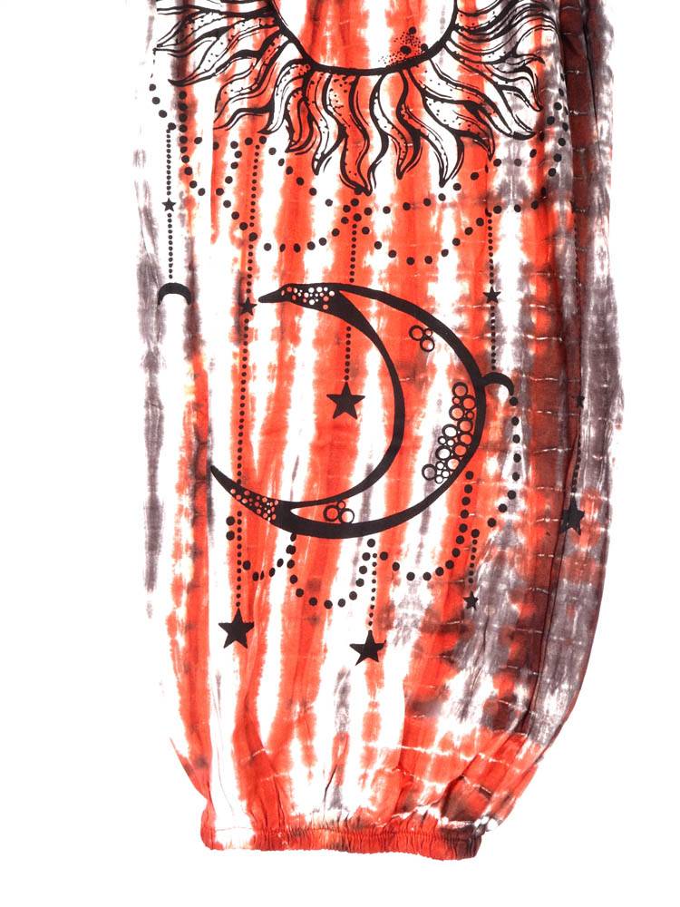 Pantalón jogger tie dye sol y luna con energía cósmica PAEV74