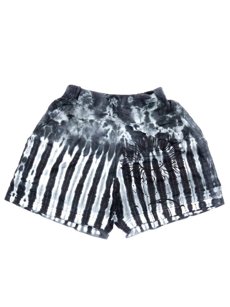 Short tie dye sol y luna en tonos vibrantes PAEV75 color Negro