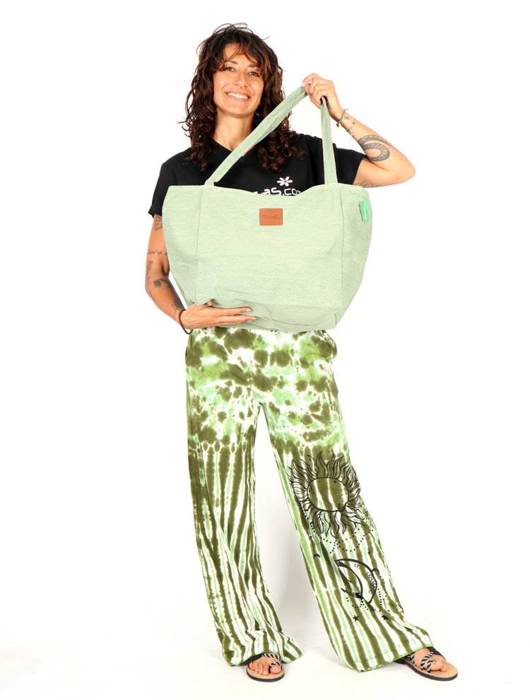 Pantalón amplio tie dye sol y luna en contraste PAEV76