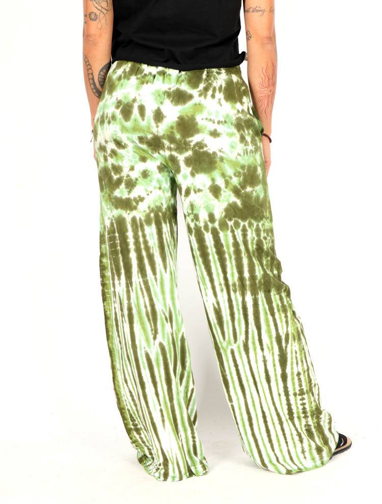 Pantalón amplio tie dye sol y luna en contraste PAEV76