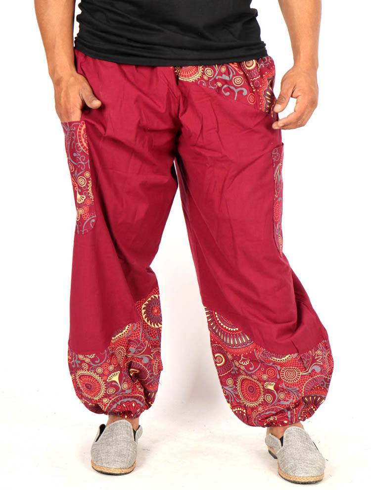 Pantalón jogger unisex con detalles étnicos PAEV81