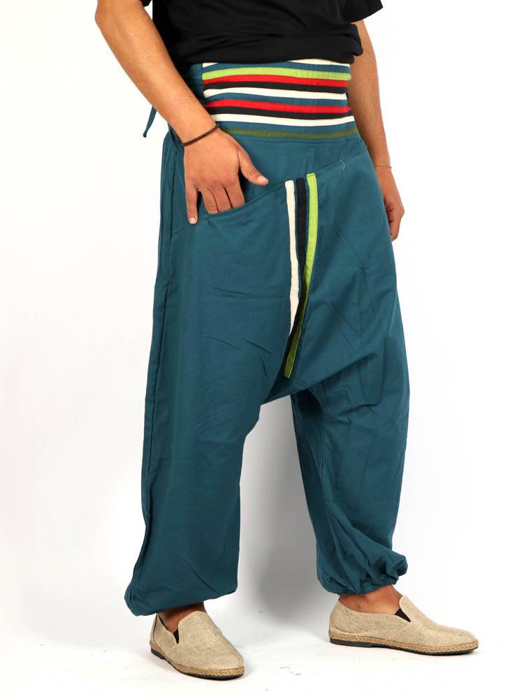 Pantalón de Hippie con Flores para hombre