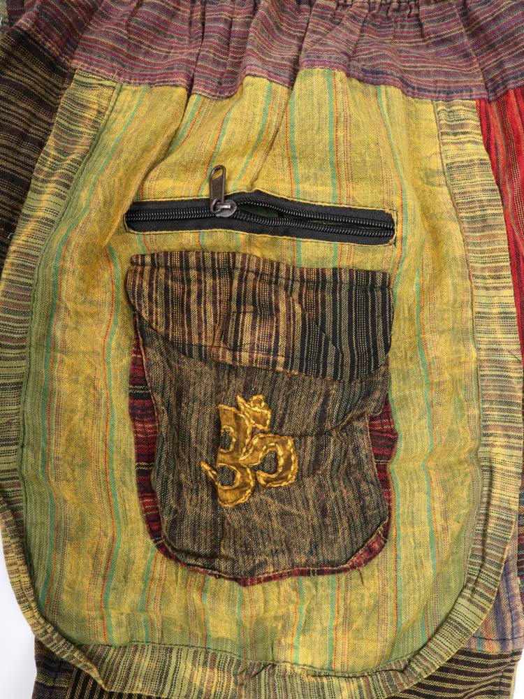 Pantalón hippie Patchwork y OM en Bolsillo PAHC32