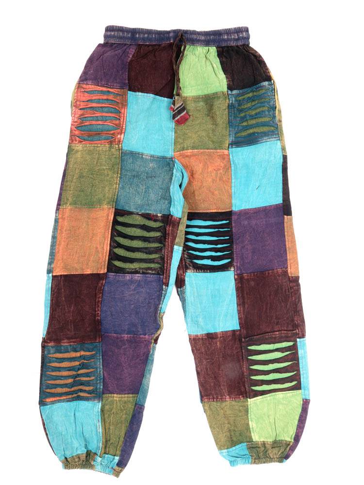 Pantalón hippie Patchwork Lavado a la Piedra PAHC39