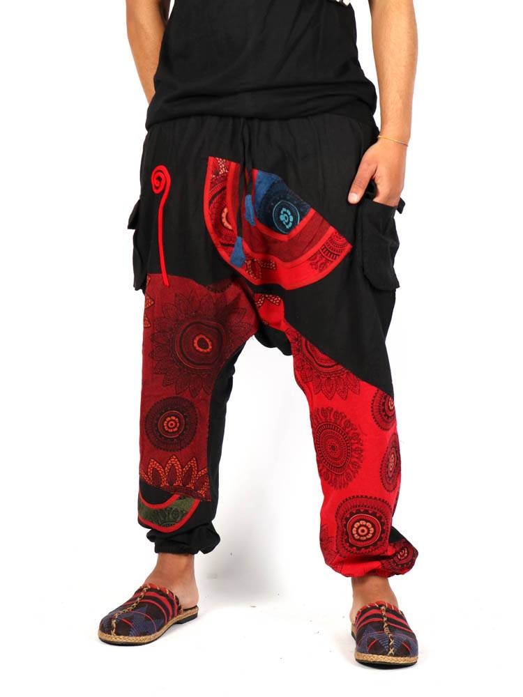 Pantalón hippie Patchwork [PAHC44] para comprar al por Mayor o Detalle en la categoría de Pantalones Hippies