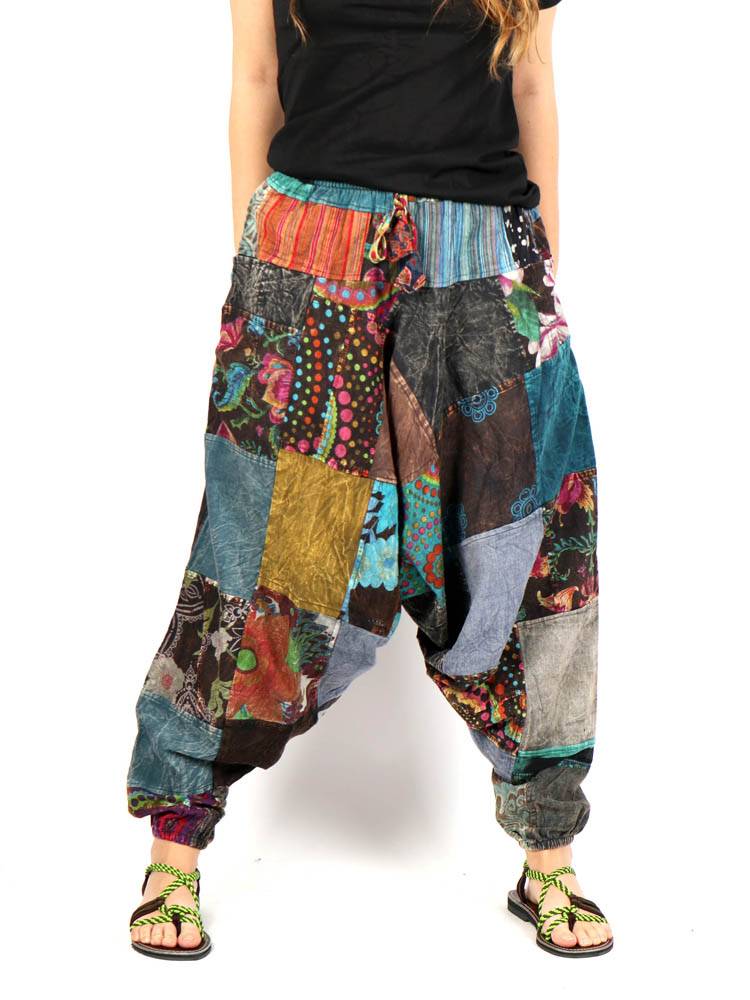 Pantalón aladin rayas lavado piedra [PAHC45] para comprar al por Mayor o Detalle en la categoría de Pantalones Hippie Harem