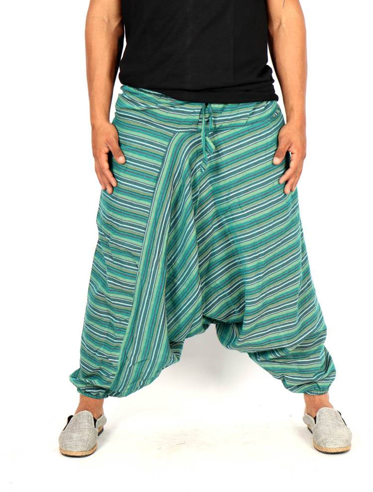Pantalón Hippie Unisex tiro muy bajo y Rayas PAHC48