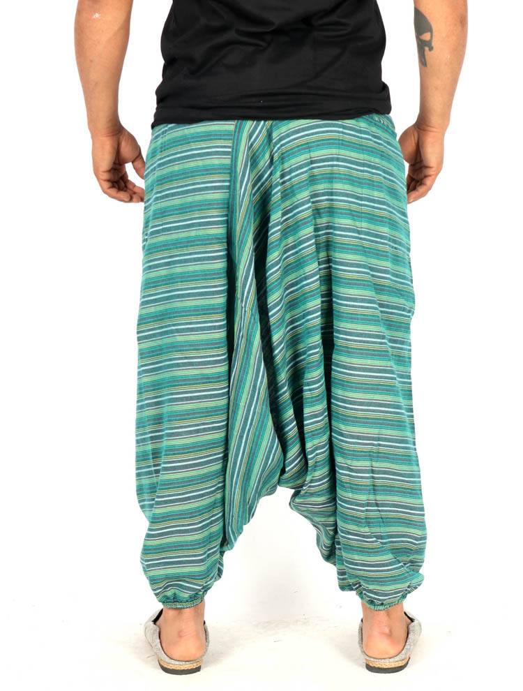 Pantalón Hippie Unisex tiro muy bajo y Rayas PAHC48