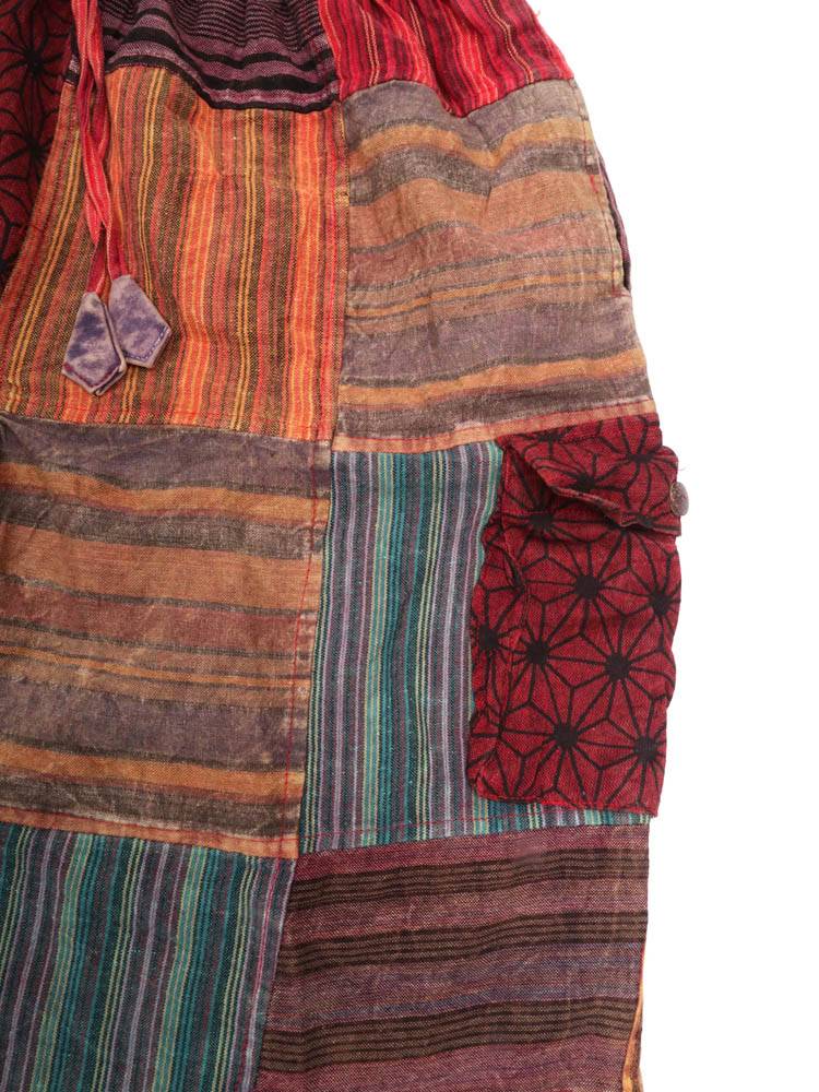Pantalón Corto Patchwork con Estampado Étnico PAHC56