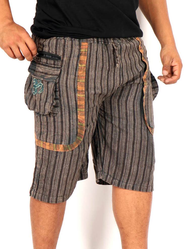 Pantalón Corto Patchwork con OM PAHC57