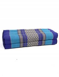 Modelo: Azul Almohadas y Colchonetas de Kapoc Tailandia - Cojín almohada rectangular ALMO07 - Modelo Azul