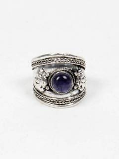 Modelo: Amatista Bisutería Tibetana - Anillo realizado en metal ANAT04 - Modelo Amatista