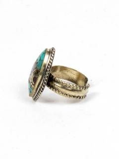 Detalle no seleccionable para compra Bisutería Tibetana - Anillo realizado en metal ANAT05.