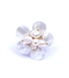 Anillo rosetón perlas de rio ANMU06 para comprar al por mayor o detalle  en la categoría de Outlet Hippie Artesanal  | ZAS.